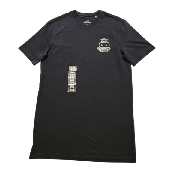A/X Armani Exchange Men s Slim Fit T-Shirt Short-Sleeve‎ A/X Logo Print - Picture 1 of 6